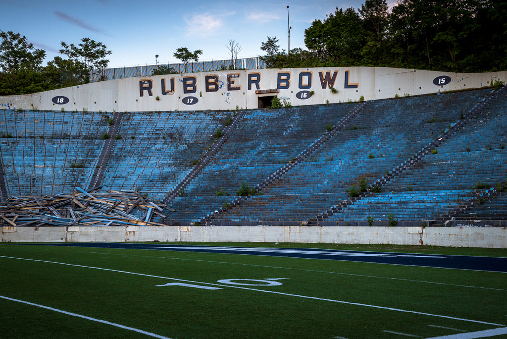 The Abandoned Akron Rubber Bowl Comes Down